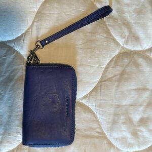 Aimee Kestenberg purple wallet wristlet - EUC.
